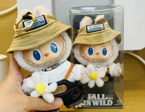 Labubu Fall In Wild Series Lisa Same The Monsters 17cm Labubu Rag Vinyl Plush Doll Tide Play Pendants Gifts